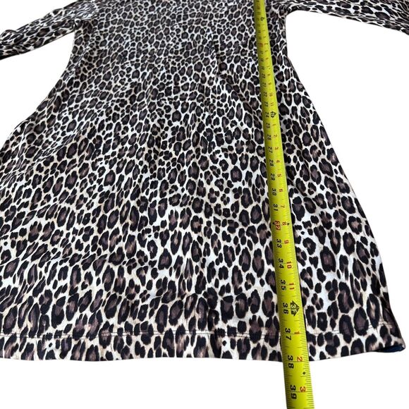 Tommy Bahama Women’s Darcy Cats Meow Shift Dress Large 3/4 Sleeves Animal Print - Picture 5 of 9